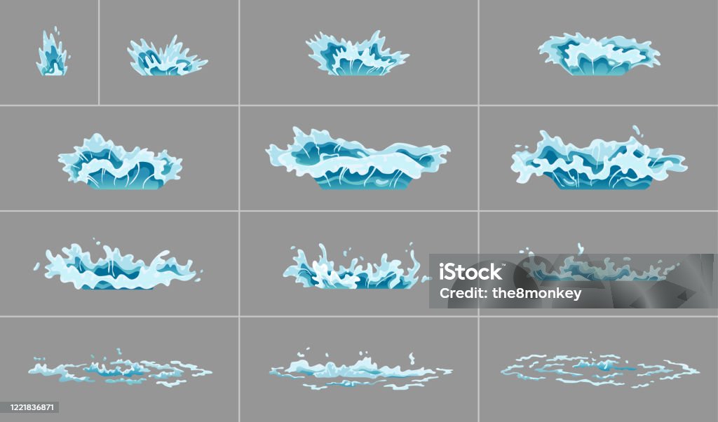 Sprite Water Splash Animation Shock Waves On Transparent Background Spray Motion Spatter Blast Drip Clear Water Frames For Flash Animation In Games Video And Cartoon Stock Illustration - Download Image Now - iStock Sprite Water Splash Animation Shock Waves On Transparent Background Spray Motion Spatter Blast Drip Clear Water Frames For Flash Animation In Games Video And Cartoon Stock Illustration - Download Image Now - iStock
