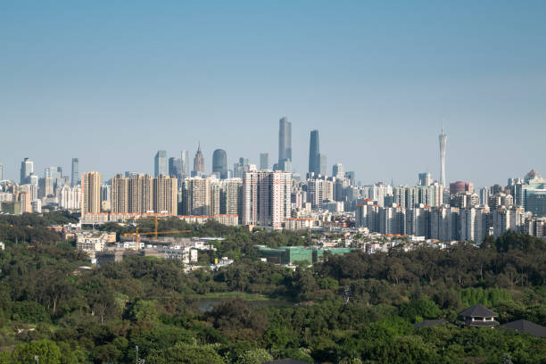 istock Guangzhou skyline at day 1221837129