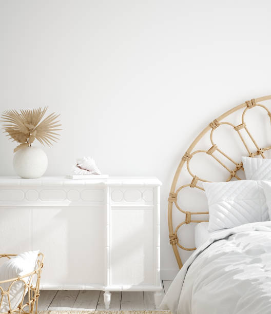 istock White cozy coastal bedroom interior 1221840375