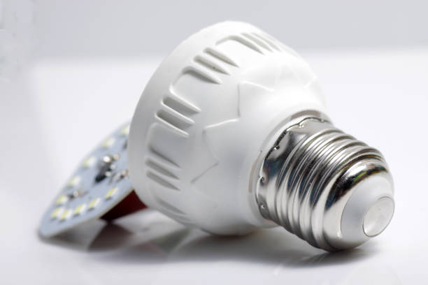 istock Close up shot of LED lamp with e27 type socket 1221840642