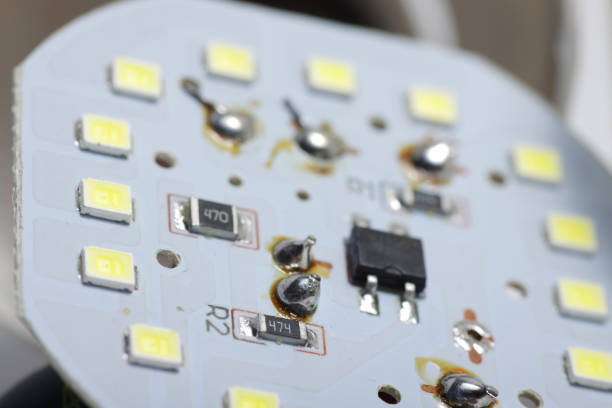 istock Close up shot of LED lamp with e27 type socket 1221841024