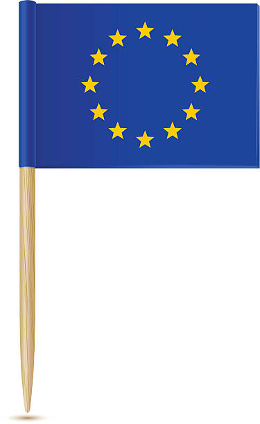istock Official flag of european union toothpick 122184192