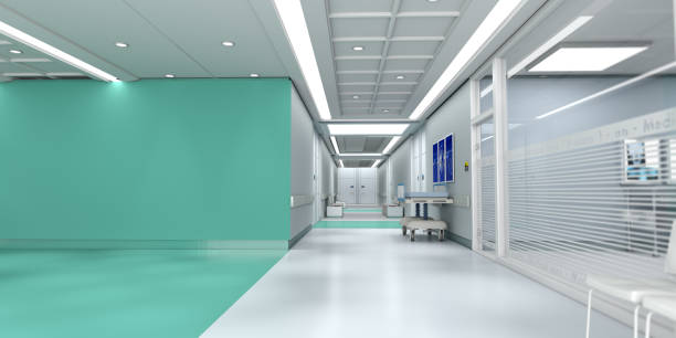 istock Green hospital with copy space 1221843894