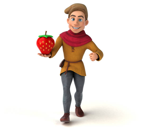 istock 3D Illustration of a medieval historical character 1221844029