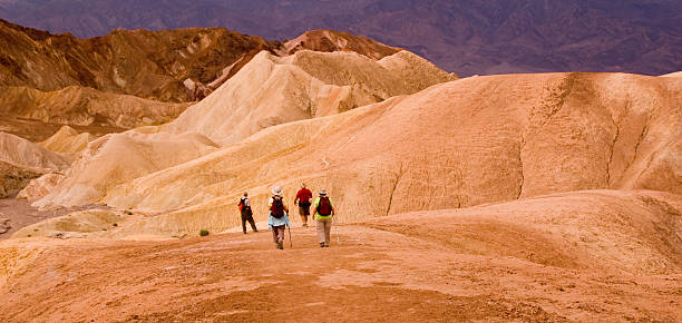 istock Zabriskie Point with hikers venturing into the wilderness 122184942
