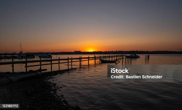 Colourful Sunset In Kolding Denmark Stock Photo - Download Image Now - Beach, Beauty In Nature, Bridge - Built Structure