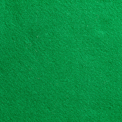 Green baize from above.
