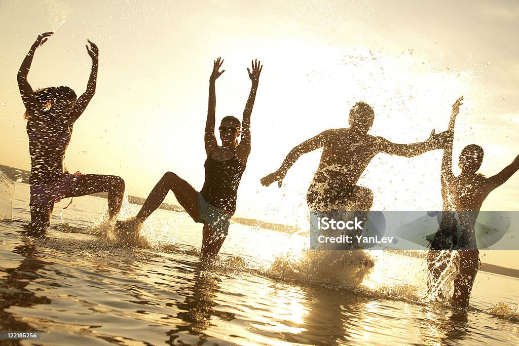 Fiesta en la playa - Foto de stock de Actividad libre de derechos