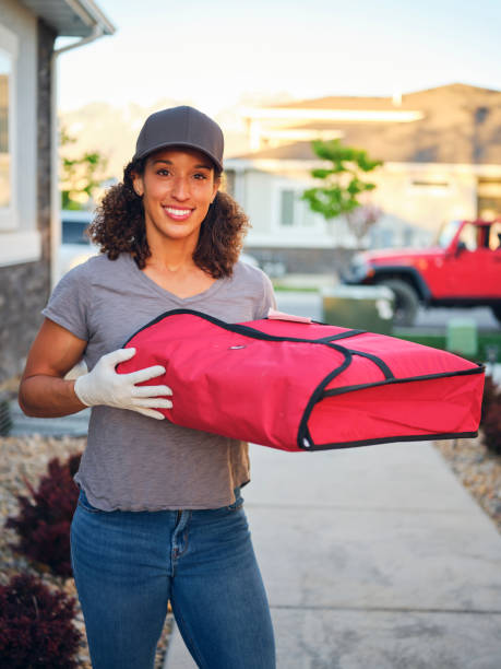 istock Food Delivery Person 1221856789