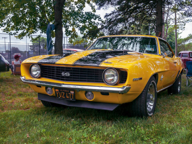 1969 Chevrolet Camaro SS 350 Moncton, New Brunswick, Canada - July 10, 2010 : 1969 Chevrolet Camaro SS 350 at Annual Atlantic Nationals Automotive Extravaganza, Centennial Park, Moncton, New Brunswick, Canada. Chevrolet stock pictures, royalty-free photos & images