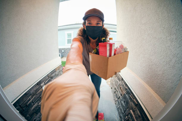 istock Grocery Delivery Person 1221857159
