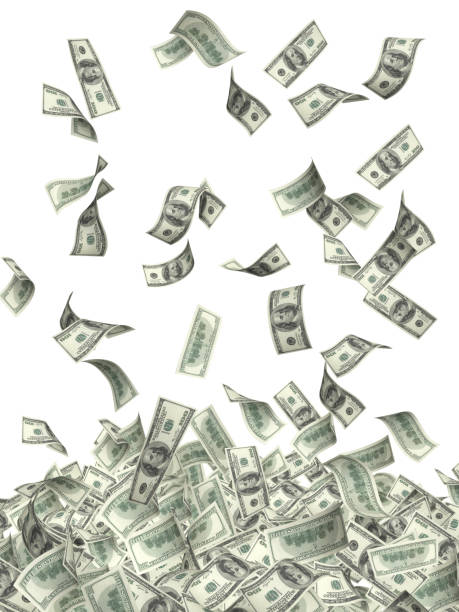 istock Flying banknotes of USA dollar 1221862464