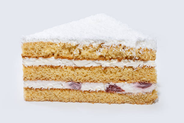istock Cake with cherries and white cream isolated 1221862552