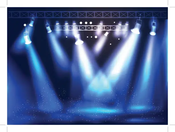 Vector illustration of Stage Light