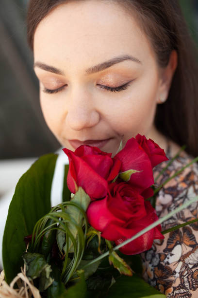 istock Romantic girl on valentines day 1221864452