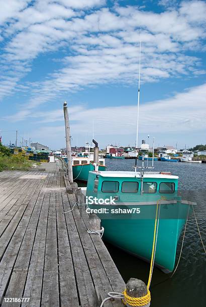 Lobster Boats Stock Photo - Download Image Now - Blue, Business, Cape Breton Island