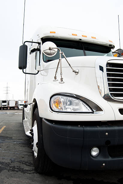 istock White Transport Truck Parked 122186838