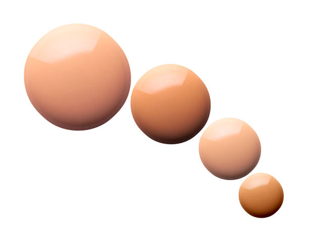 istock Matte make-up concealer foundation smudged bb cc cream powder on white isolated background 1221868526