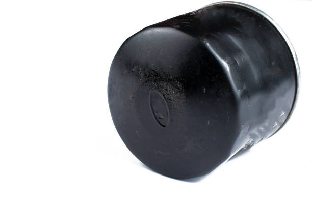 istock Old and dirty oil filter isolated on white background.Copy space. 1221871458