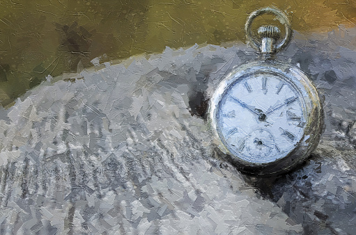 Impressionistic Style Artwork of the Relentless and Unstoppable Passage of Time