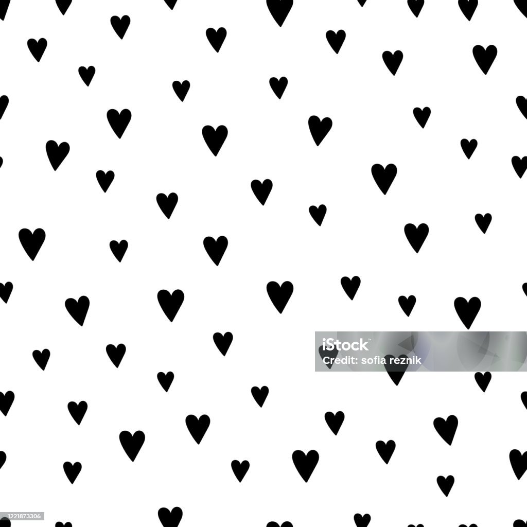 Hạnh Phúc Mô Hình Trái Tim Vector Đen Trắng Hình minh họa Sẵn có ...