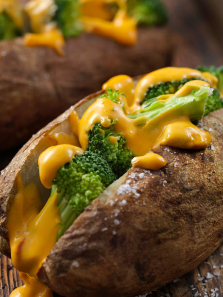 istock Cheese and Broccoli Stuffed Potatoes 1221874139