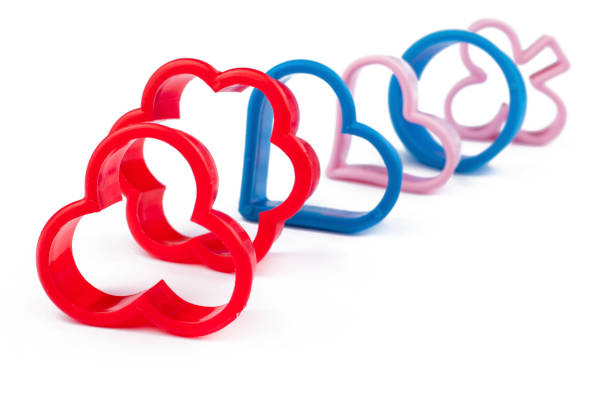 istock Colorful cookie cutter isolated on white background.Copy space. 1221874397