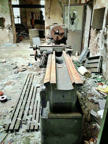 istock an old machine in a factory 1221877843