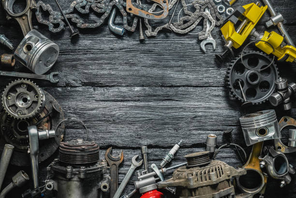 istock Car spare parts. 1221878185