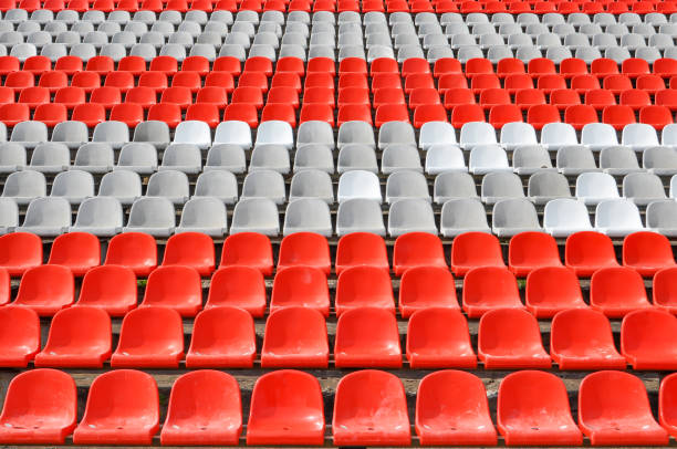 istock Empty seats in the stands of the arena 1221879792
