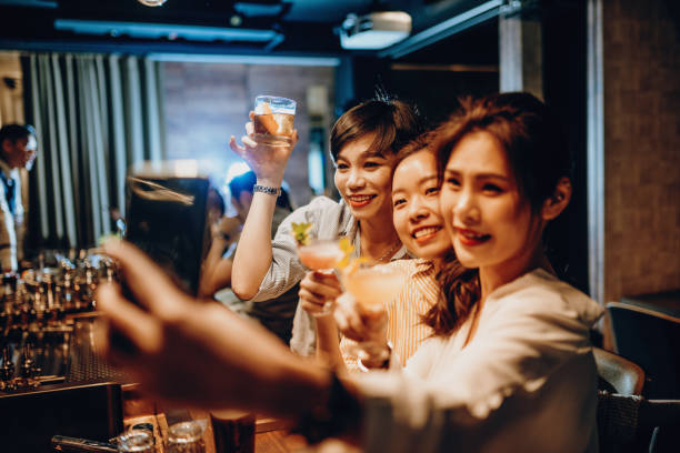 istock Japanese girls going out and drinking alcohol after lockdown 1221881694