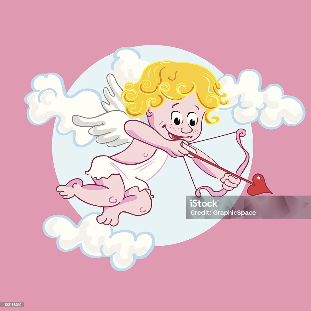 Sweet pouco Cupid - Vetor de Adolescente royalty-free