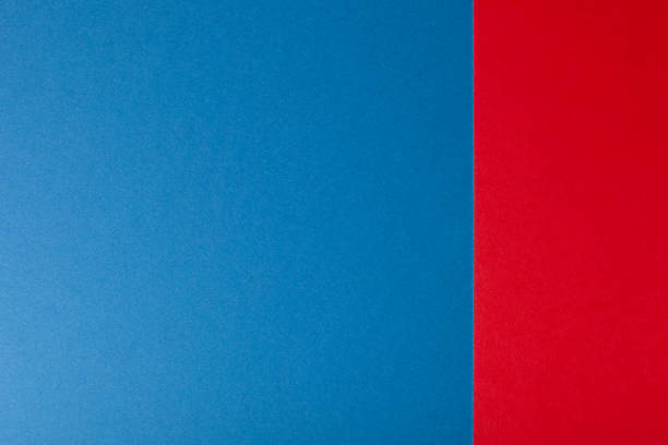 istock Red and blue color paper background, texture, copy space. 1221887174