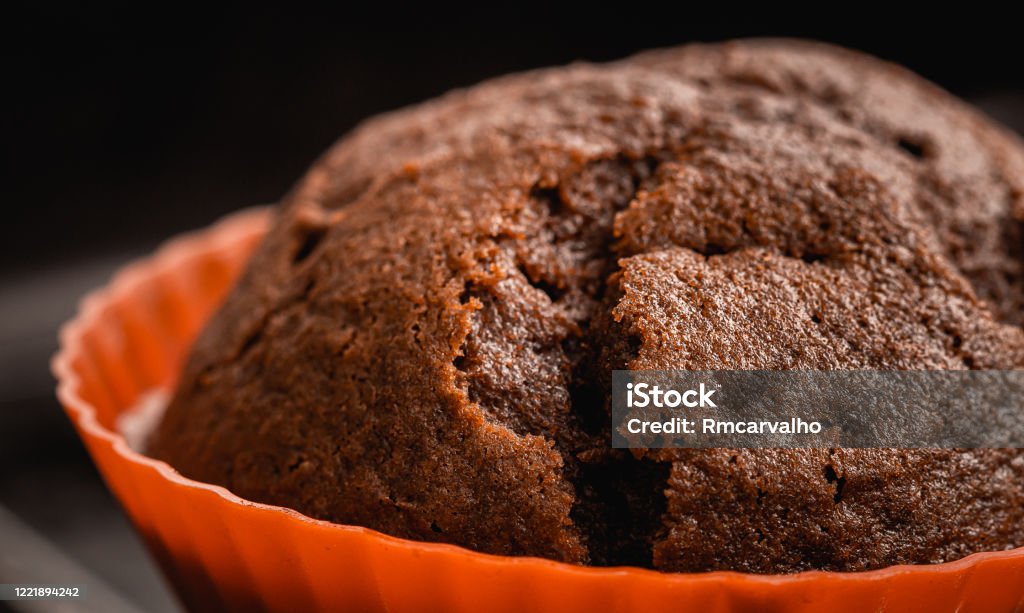 Chocolate cake in mini silicone cake pan . Chocolate cake in mini silicone cake pan. Bakery Stock Photo
