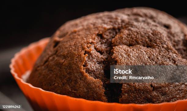 Chocolate Cake In Mini Silicone Cake Pan Stock Photo - Download Image Now - Bakery, Baking Pan, Black Color
