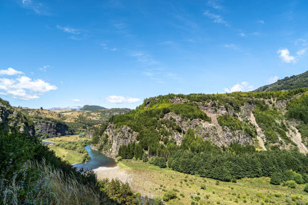 Simpson river beside the road to Aysen near to Coyhaique in the chilean Patagonia, southern Chile