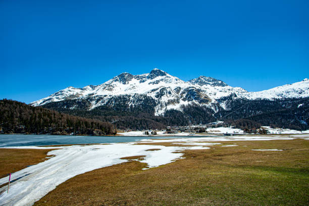 istock Silvaplana lake in Engadine in Switzerland. 1221895176
