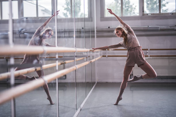 istock Jazzy ballerina in ballet studio. 1221896332