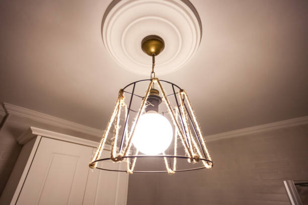 istock classic chandelier with rope photo 1221897302