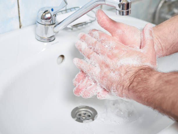 istock Wash hands with soap. Coronavirus protect. COVID-2019 prevention 1221905626