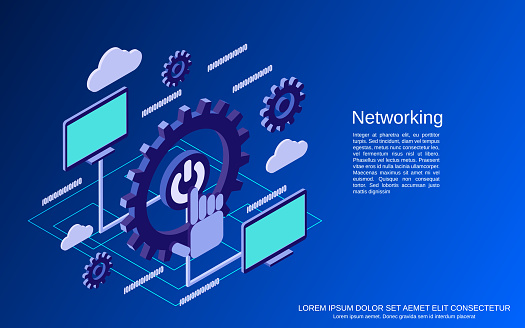 Networking It Graphics Networking Vector Concept Stock Illustration - Download Image Now ...
