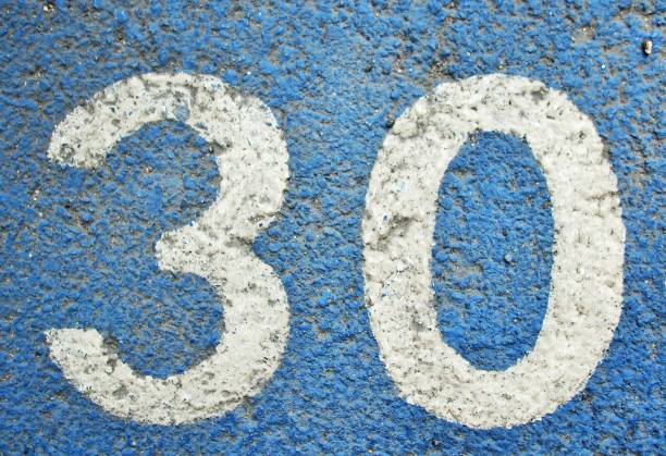 istock numbers on wall stress in Thailand. 1221911428