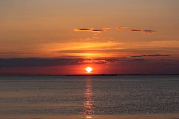istock Summer sunset on the Gulf of Finland 1221913169
