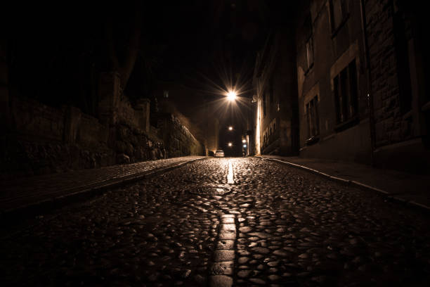 istock Night streets of Vyborg 1221913188