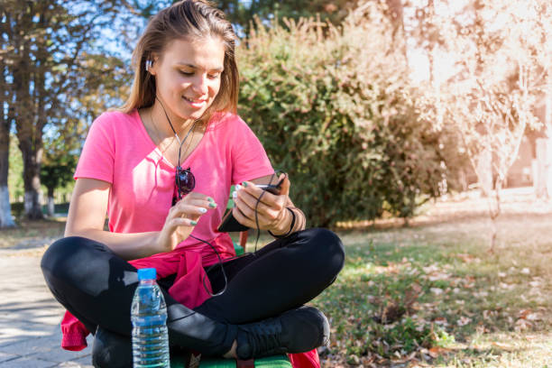 istock A woman sports and rests 1221914624