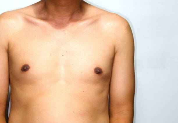 istock Male body fat on white background 1221915600