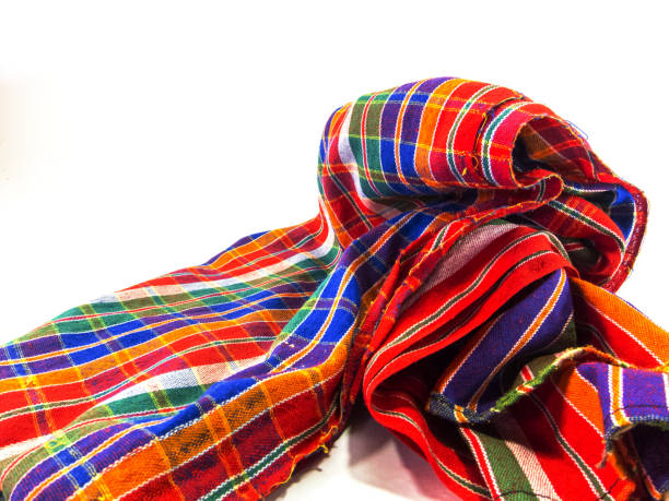 istock loincloth or Scottish Tissue style isolated on white background 1221915608
