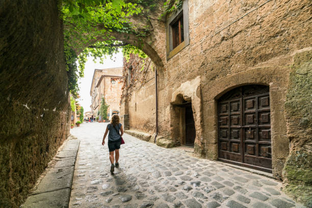 istock Exploring an ancient Italian village 1221916204
