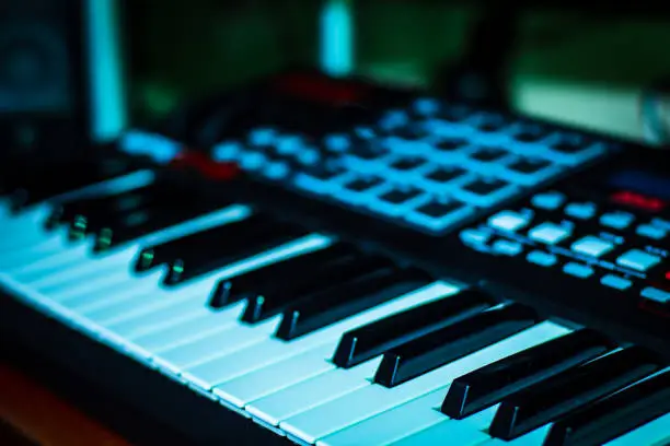 Midi Keyboard Piano keys for digital studio workstation