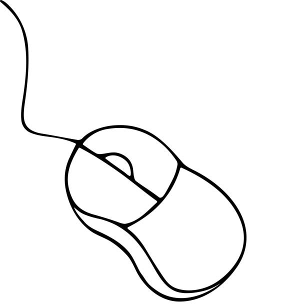 Computer Mouse Coloring Page
